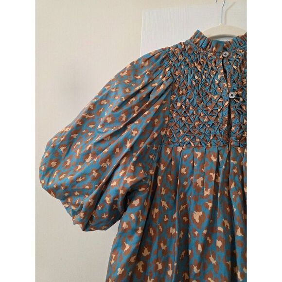 Tyler Boe Pippa Cotton Cheetah Print Dress, Multi $246 Sz XS - Picture 11 of 12